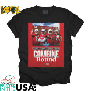 Official Louisville Football 2025 NFL Combine Bound Ashton Gillotte Ja’Corey Brooks Tyler Shough Poster t shirt