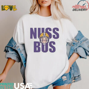 Nuss Bus Garrett Nussmeier LSU Tigers football shirt