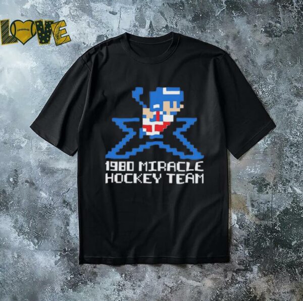 1980 Miracle on Ice 8bit hockey team 4 Nations Face Off shirt