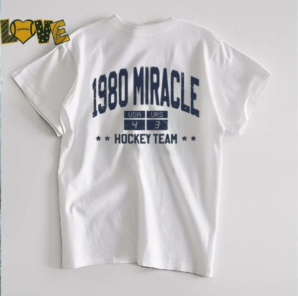 1980 Miracle scoreboard hockey team USA vs URS shirt