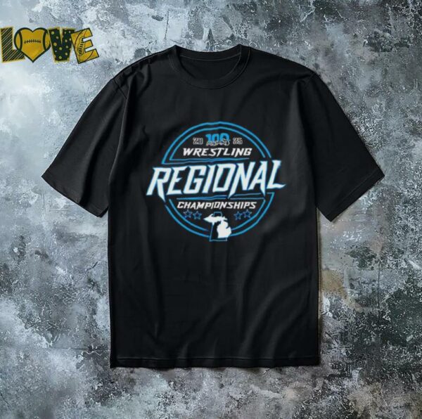 2025 MHSAA Boys Individual Wrestling Regionals shirt