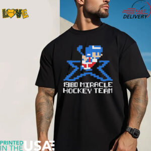 1980 Miracle on Ice 8bit hockey team 4 Nations Face Off shirt