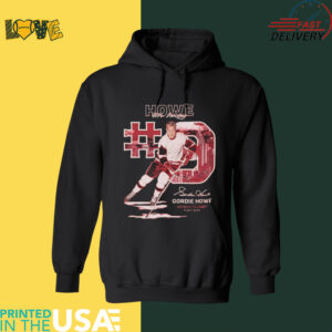 Gordie Howe Mr hockey throwback signature shirt