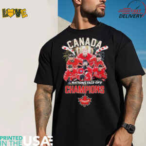 Official Canada’s Hockey Team NHL 4 Nations Face Off 2025 Champions Shirt