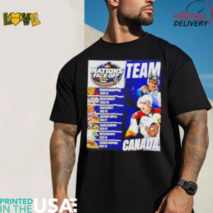 2025 4 Nations Face Off Can Fin Swe Usa team Canada graphic shirt