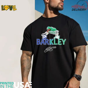 Saquon Barkley Philadelphia Eagles logos signatures shirt