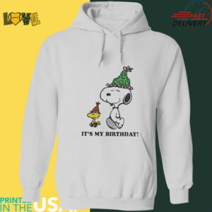 Snoopy and Woodstock it’s my birthday shirt