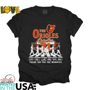 The Baltimore Orioles 1954 2025 71th thank you for the memories signatures shirt