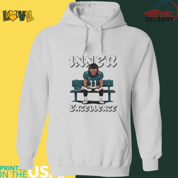 AJ Brown bench inner excellence shirt