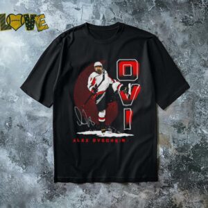 Alex Ovechkin Washington hockey OVI bold signature shirt