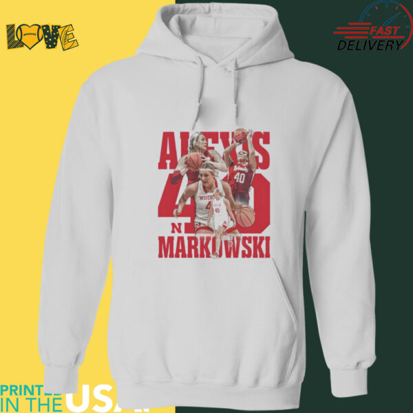 Alexis Markowski 40 Nebraska Cornhuskers Women’s Basketball shirt