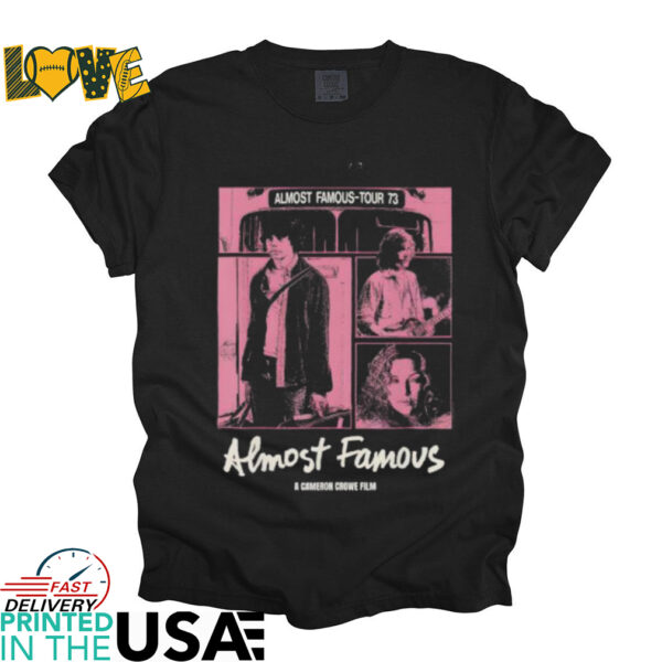 Almost Famous Pink Cast Photos Collage Movie shirt