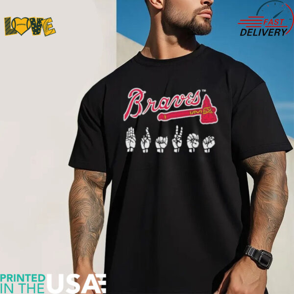 Atlanta Braves 2025 Brave Deaf Awareness shirt