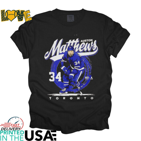 Auston Matthews Toronto hockey brush shirt