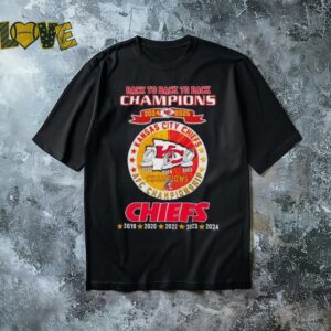 Back to back to back champion Kansas City Chiefs AFC Championship 2024 2025 shirt