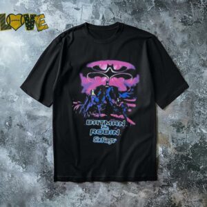 Batman and Robin six flags shirt