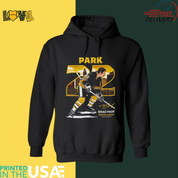 Brad Park Boston hockey throwback signature shirt