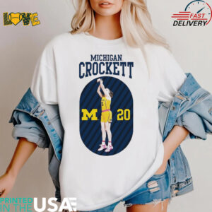 Michigan NIL Alyssa Crockett #20 shirt