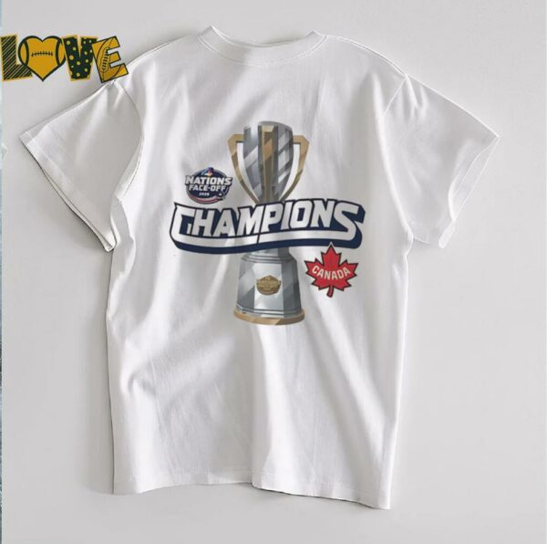 Canada 2025 4 Nations Face Off Champions trophy shirt