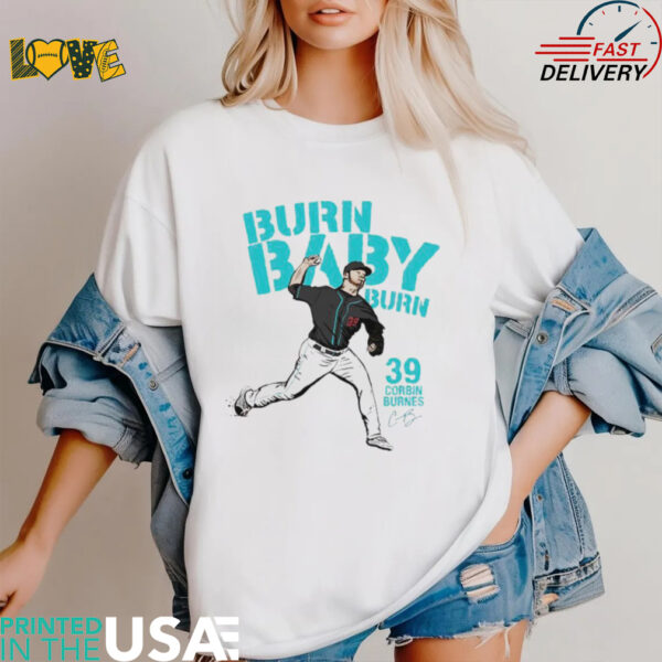 Corbin Burnes burn baby burn signature shirt