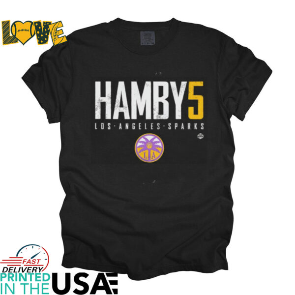 Dearica Hamby #5 Los Angeles Sparks Basketball Elite shirt