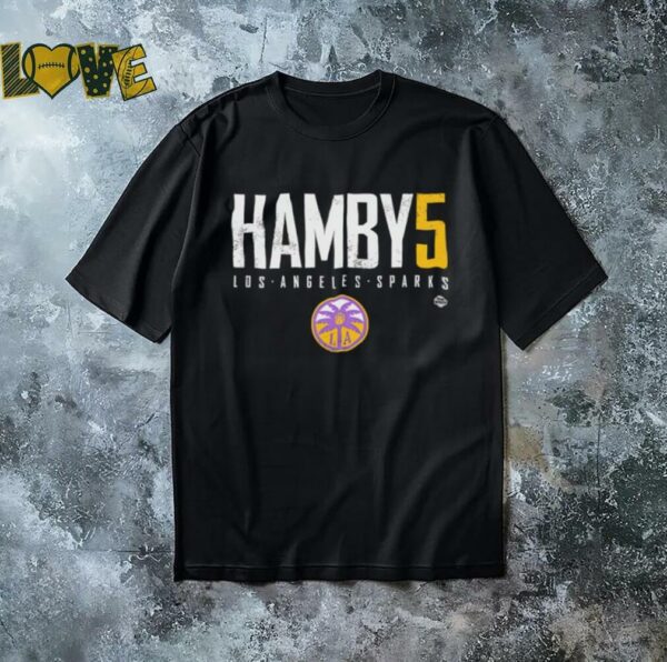 Dearica Hamby #5 Los Angeles Sparks Basketball Elite shirt