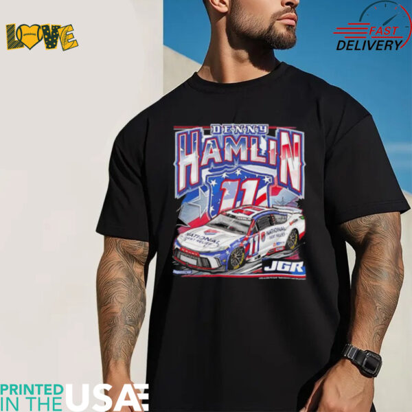 Denny Hamlin Joe Gibbs Racing Team Collection National Debt Relief Car shirt