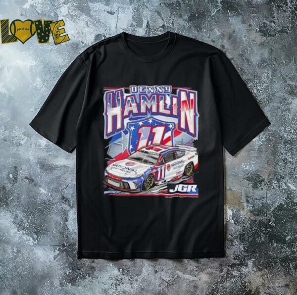 Denny Hamlin Joe Gibbs Racing Team Collection National Debt Relief Car shirt