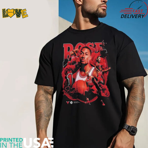 Derrick Rose Celebration Chicago Bulls T shirts