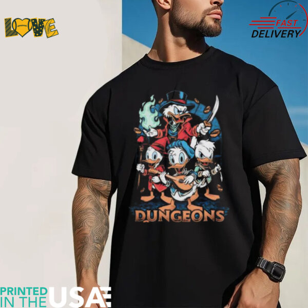 Dungeons and Ducks style DuckTales and Dungeons and Dragons shirt