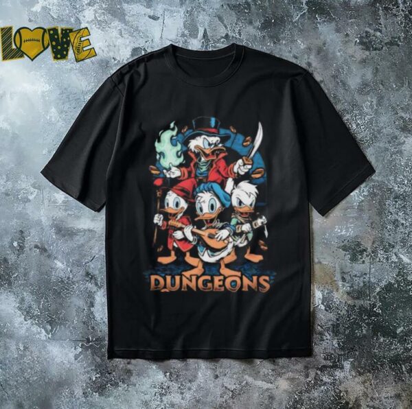 Dungeons and Ducks style DuckTales and Dungeons and Dragons shirt