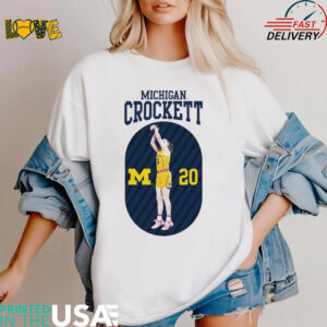 Michigan NIL Alyssa Crockett #20 shirt