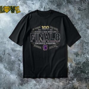 Fowlerville Gladiators 2025 MHSAA division 2 team wrestling final 8 shirt