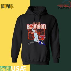 Jalen Brunson jump shot shattered New York Knicks signature shirt