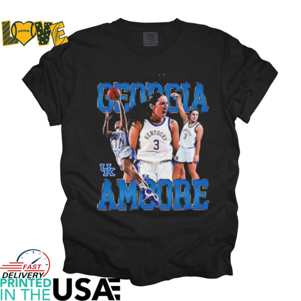 Georgia Amoore picture collage scream Kentucky women’s basketball shirt