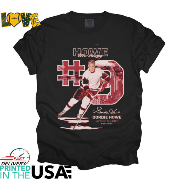 Gordie Howe Mr hockey throwback signature shirt