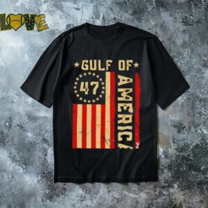 Gulf of America flag Trump 47th president shirt