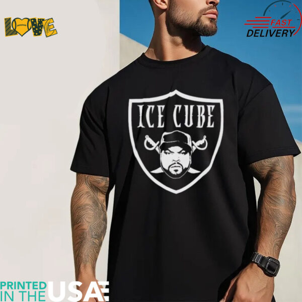 Ice Cube style Las Vegas Raiders logo shirt