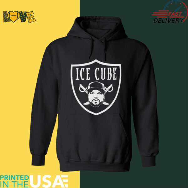 Ice Cube style Las Vegas Raiders logo shirt