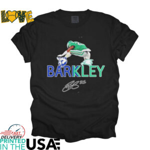 Saquon Barkley Philadelphia Eagles logos signatures shirt