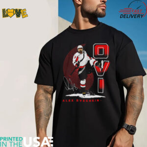 Alex Ovechkin Washington hockey OVI bold signature shirt