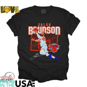 Jalen Brunson jump shot shattered New York Knicks signature shirt