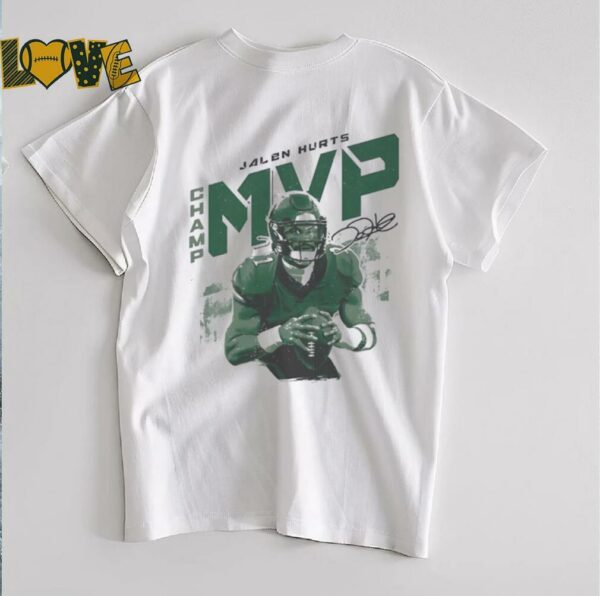 Jalen Hurts champ MVP Philadelphia Eagles signature shirt