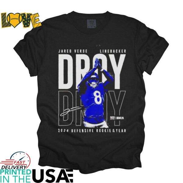 Jared Verse linebacker droy droy 2024 defensive rookie of the year shirt