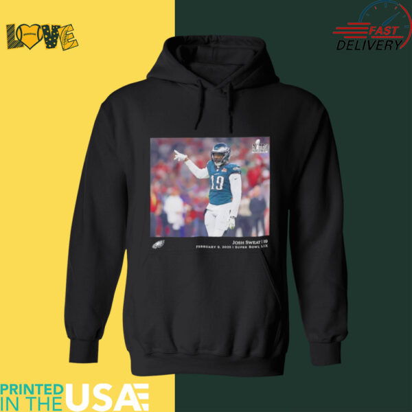 Josh Sweat Philadelphia Eagles NFL Flash Features Super Bowl LIX Champions shirt