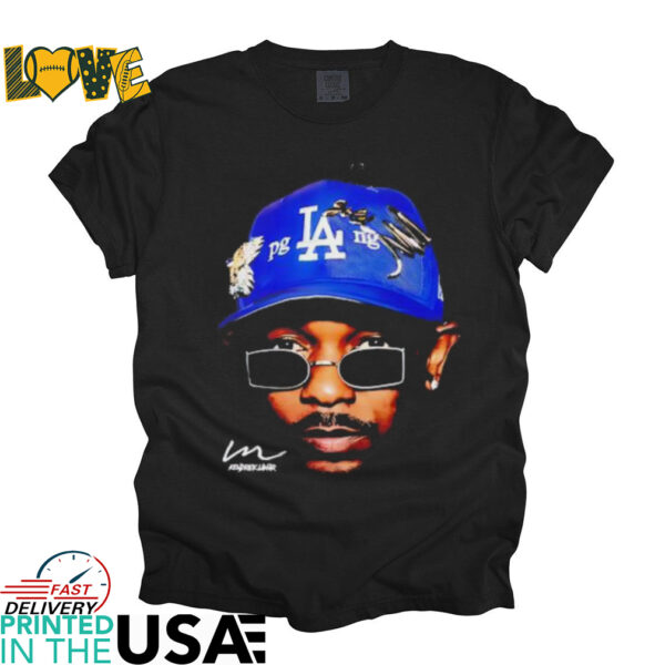 Kendrick Lamar big face Los Angeles shirt