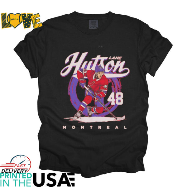 Lane Hutson Montreal hockey brush shirt