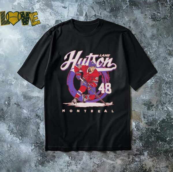 Lane Hutson Montreal hockey brush shirt