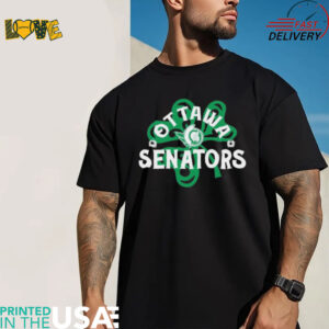 Official Ottawa Senators St. Patrick’s Day Podium Shamrock Shirt