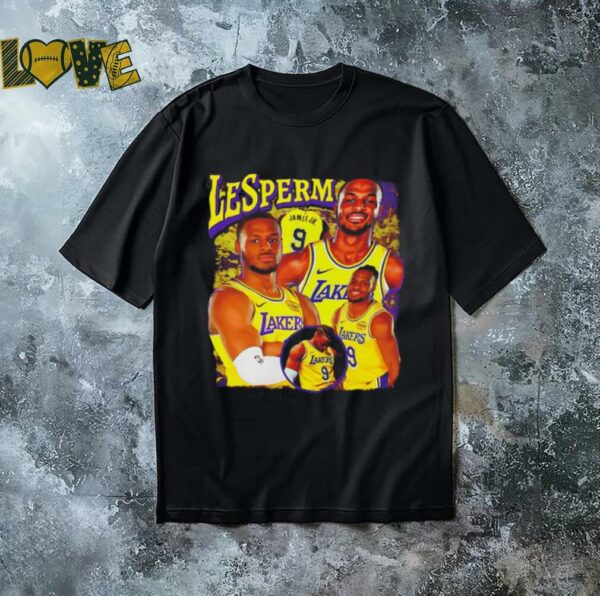 LeSperm James Los Angeles Lakers Basketball Players Vintage Style Shirt